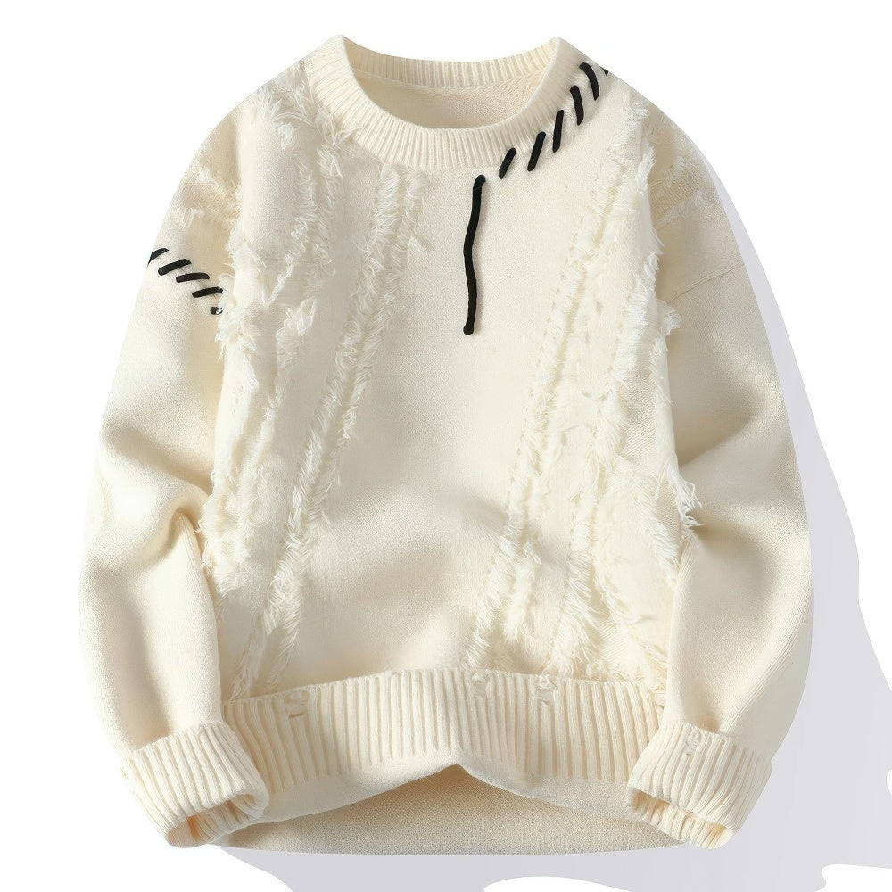 WW | Rollkragenpullover Patchwork Einzigartiges Und Komfortables Mode Item