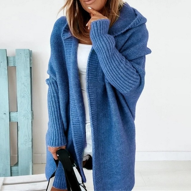 WW Strickjacke | Lang geschnittener, wärmender Cardigan für Damen