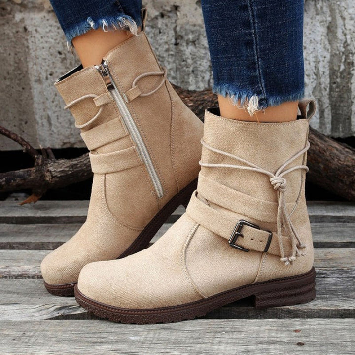 W&W Mode | Casual Damenstiefel mit Schnalle