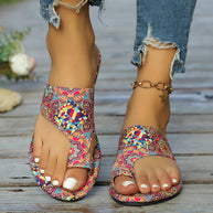 WW | Florale Flip Flops Für Frauen