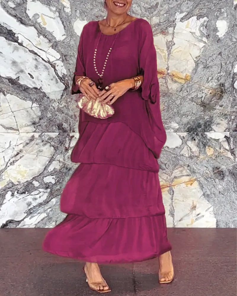WW | Breite Kleid Im Künstlerischen Stil
