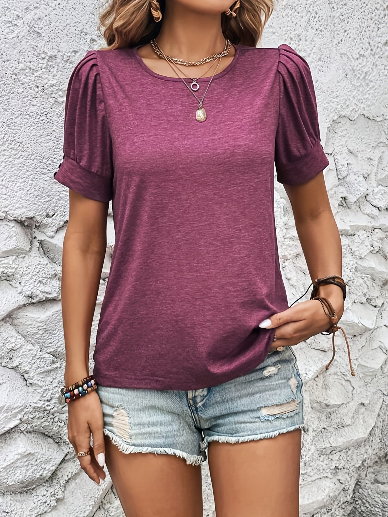 WW | Top mit kurzen Ärmeln und Rüschen – femininer Stil und Bequemlichkeit