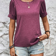 WW | Top mit kurzen Ärmeln und Rüschen – femininer Stil und Bequemlichkeit
