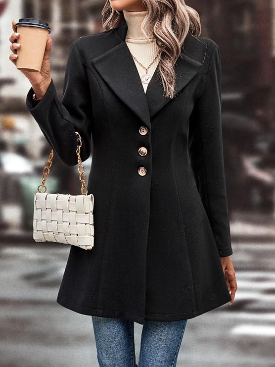 W&W Mode | taillierte Blazerjacke für Damen - raffinierte lange Jacke