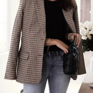 WW | Boss Up Karomuster Boyfriend Blazer