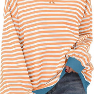 WW | Gemütlicher Oversized Gestreifter Pullover