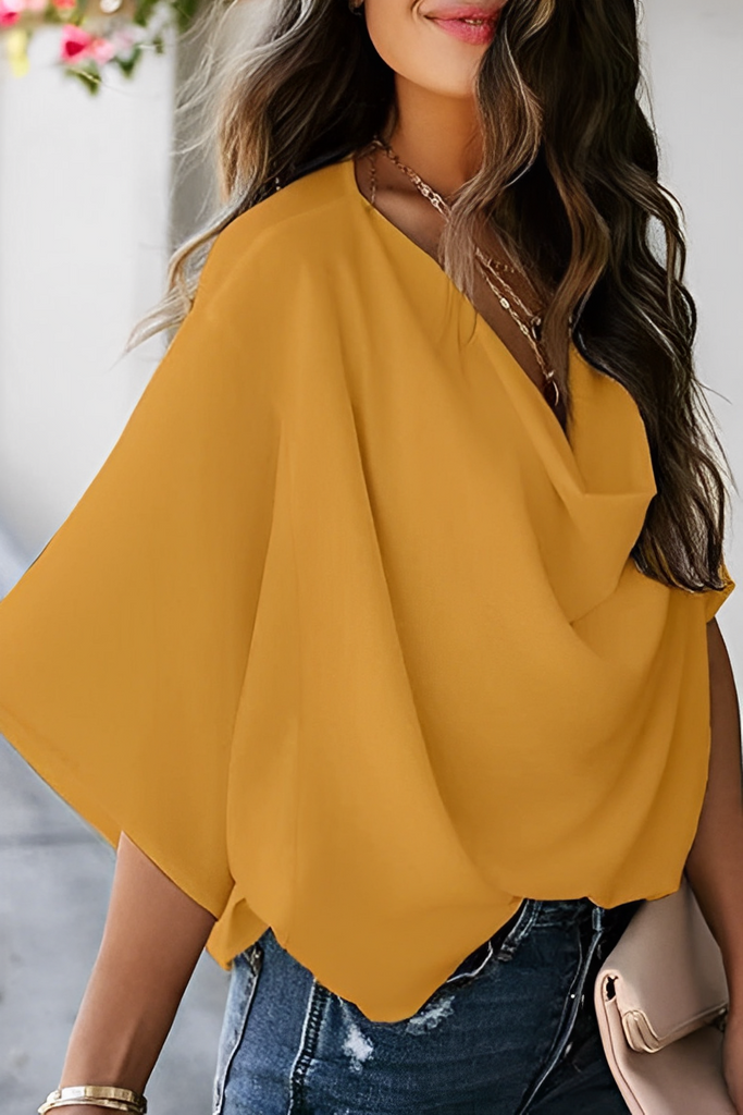 WW | Damen Sommer Chiffon Bluse