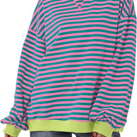 Übergroßer und gestreifter Pullover für Damen