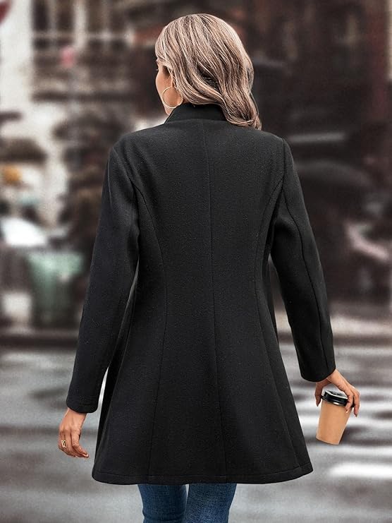 W&W Mode | taillierte Blazerjacke für Damen - raffinierte lange Jacke