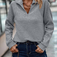 Ruby™ - Herbstlicher Grauer Pullover