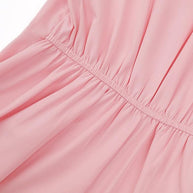 Elegantes Maxikleid für Damen – Ärmelloses V-Ausschnitt Abendkleid in Uni-Farben, Langes Kleid für Hochzeit & Sommerfeste
