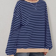 Übergroßer und gestreifter Pullover für Damen
