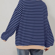 Übergroßer und gestreifter Pullover für Damen