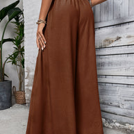 WW | Ärmelloses Pailletten Rundhals Mini Kleid