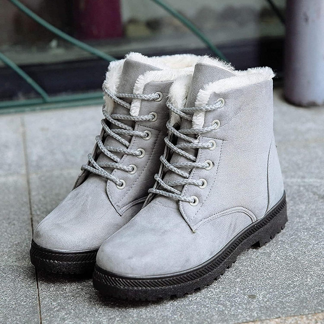 W&W Mode | Rutschfeste Schneestiefel Mit Schnürsenkeln