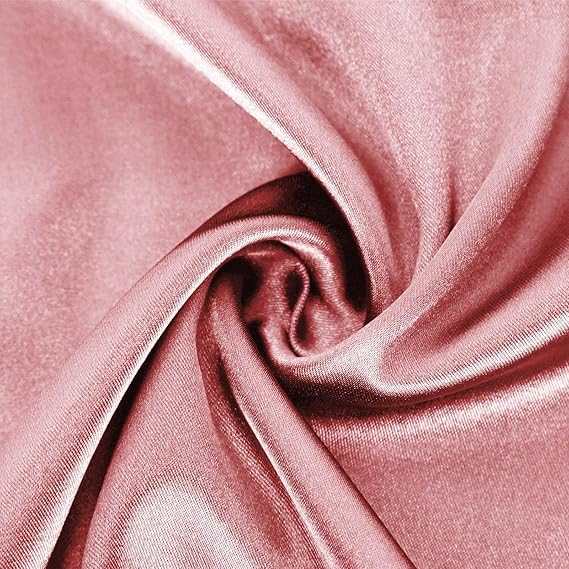 Damen Satin T-Shirt mit elegantem Wasserfall-Ausschnitt und schlichten Details WW