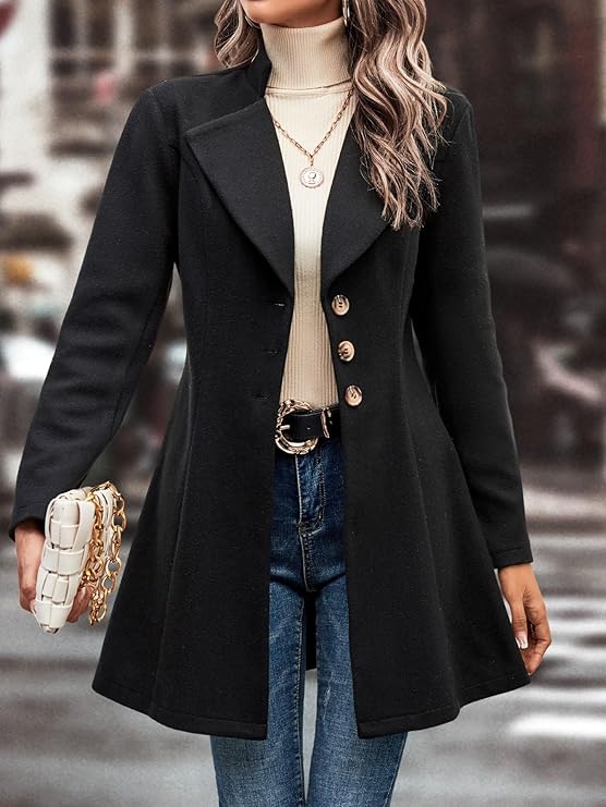 WW | taillierte Blazerjacke für Damen - raffinierte lange Jacke