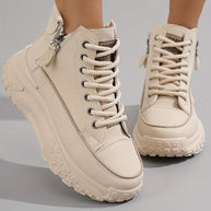 WW | Lässige Plateau Knöchelhohe Sneaker