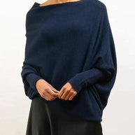 WW | Asymmetrisch Drapierter Pullover