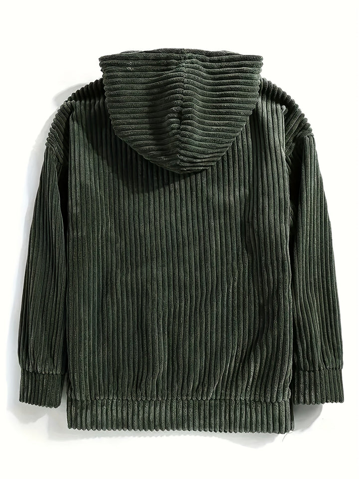 W&W Mode | Pullover Mit Kapuze Aus Cord
