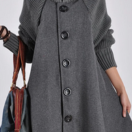 Extra große lange Jacke