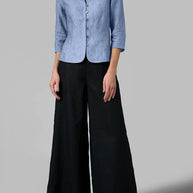 WW | Stylische Bluse Mit Stehkragen Für Damen