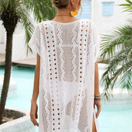 WW | Glamouröse Beach Cover-Up Hohle gestrickte Strickwaren