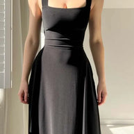 WW | Elegante Rückenfreie Maxi Kleid