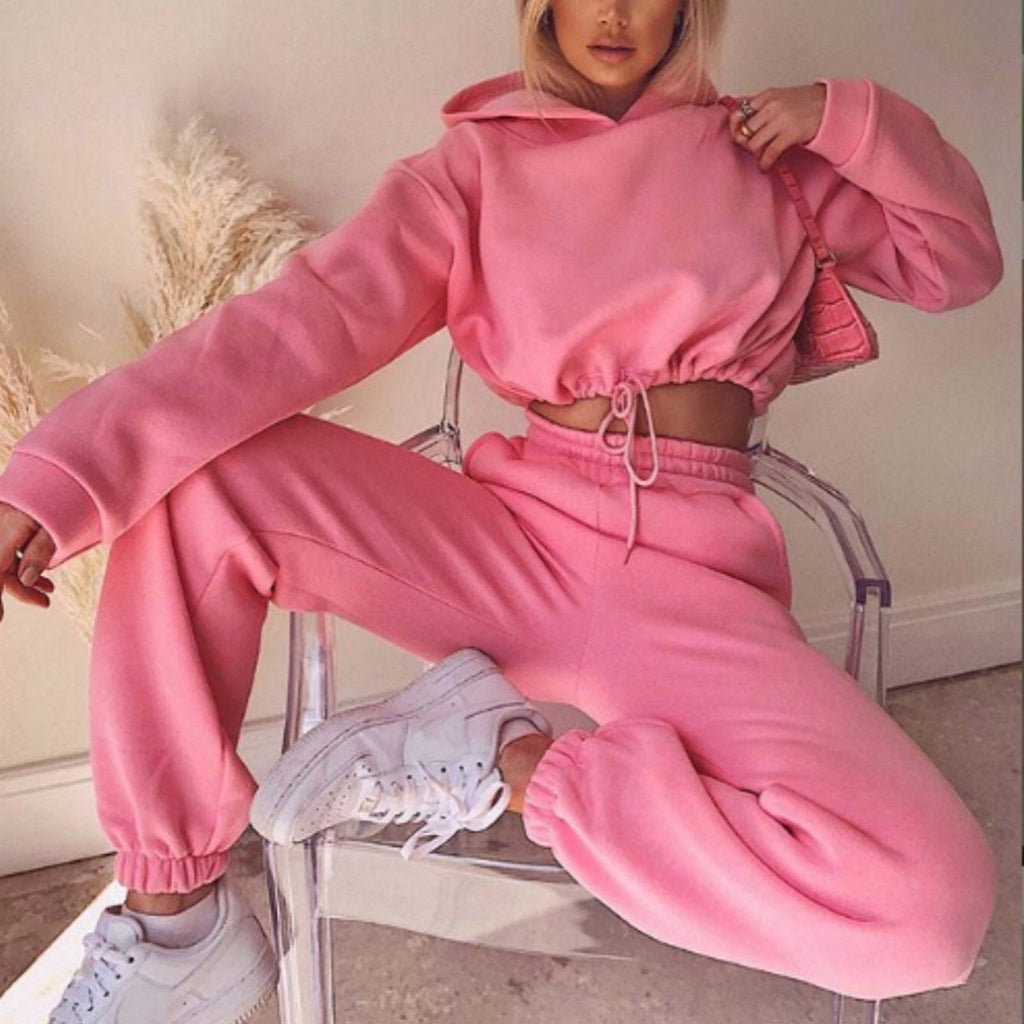 WW | Oversized Hoodie und Jogginghose Set für Damen