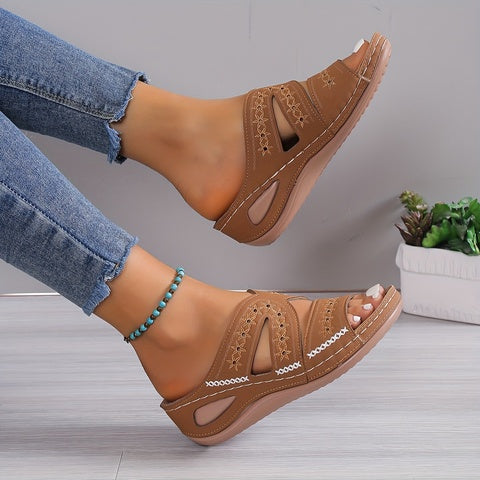 W&W Mode | Atmungsaktive Schuhe Mit Riemen Aus Leder