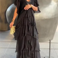 WW | Elegantes Maxikleid mit Tiefem Ausschnitt