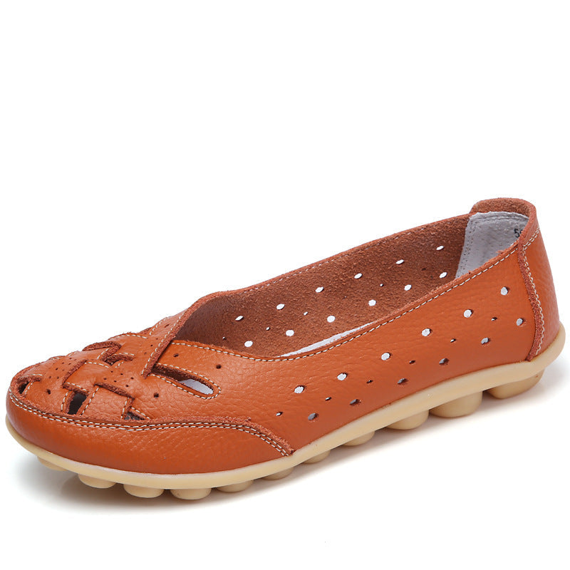 WW | Bequeme Lederballerinas
