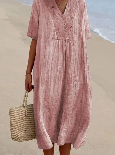 W&W Mode | Sommerkleid Aus Baumwolle Und Leinen