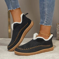 – Stiefeletten mit runder Zehenpartie und Fleecefutter