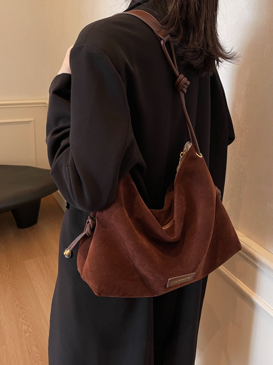 W&W Mode | Handtasche Aus Wildleder