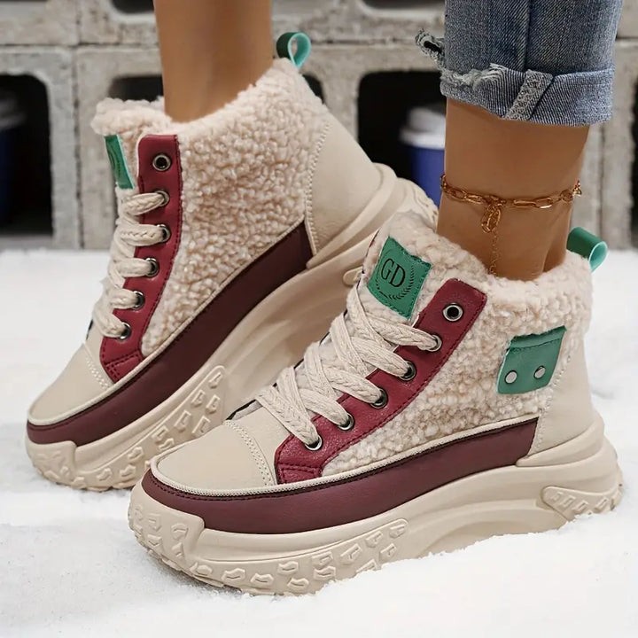 W&W Mode – Wasserdichte Plüsch-Stiefeletten