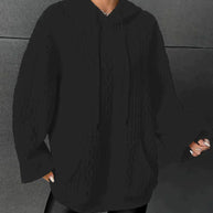 Kathryn™ - Übergroßer Pullover mit Kapuze und Kordelzug mit Kordelzug