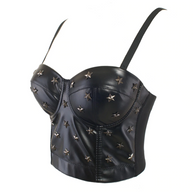 WW | Schwarzes Sternen-Crop-Top