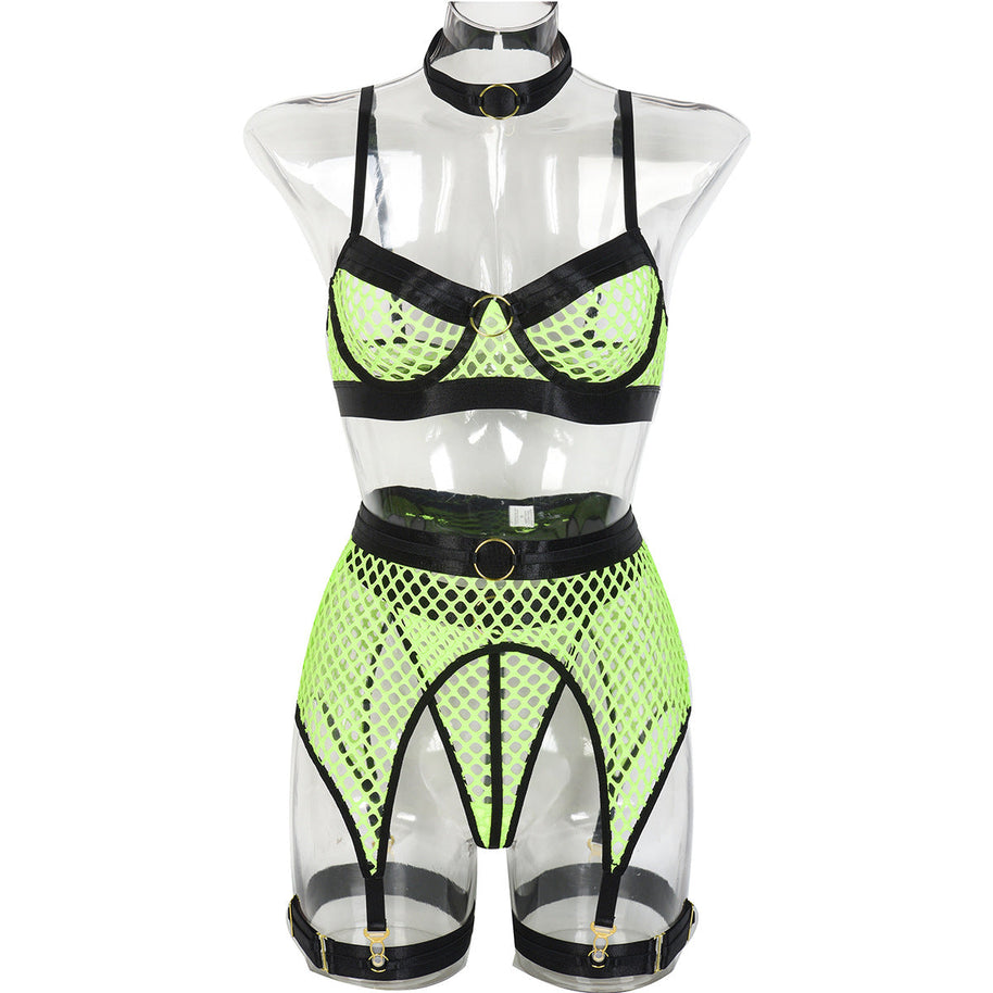 WW Unterwäsche mit großem Mesh-Einsatz und Stahlring-Halterung