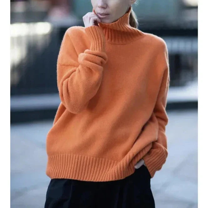 W&W Mode | Stilvolle Herbst Klassische Rollkragenpullover für Frauen