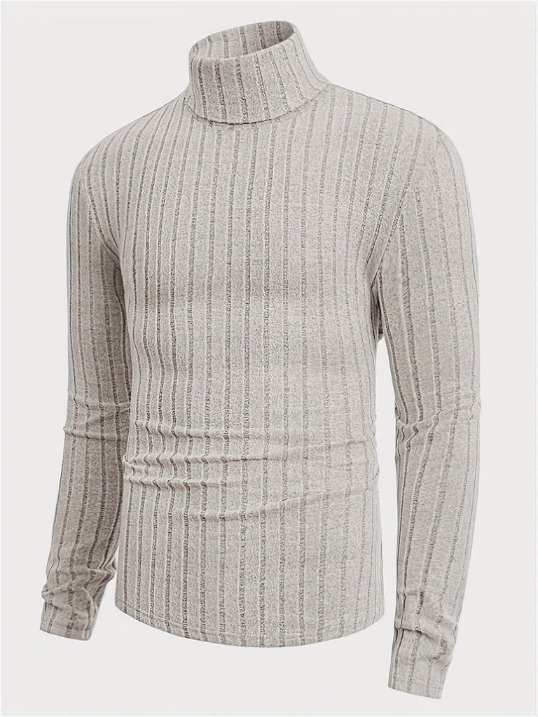 WW | Gestreifte Strickpullover Mit Kragen Für Herren