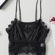 WW | V-Ausschnitt Spitze Cropped Cami