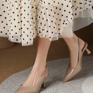 WW | Einfarbige, Temperamentvolle High Heels mit Spitzer Zehenpartie