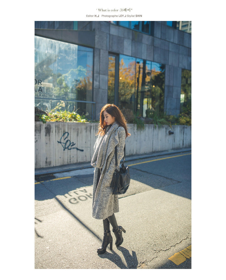 Damen Strickmantel mit asymmetrischem Schnitt und lässigem Chic W&W Mode