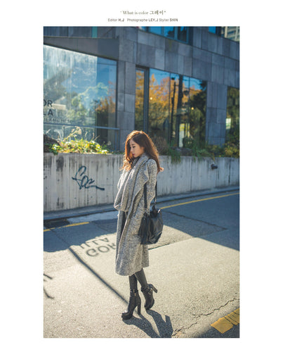 Damen Strickmantel mit asymmetrischem Schnitt und lässigem Chic W&W Mode