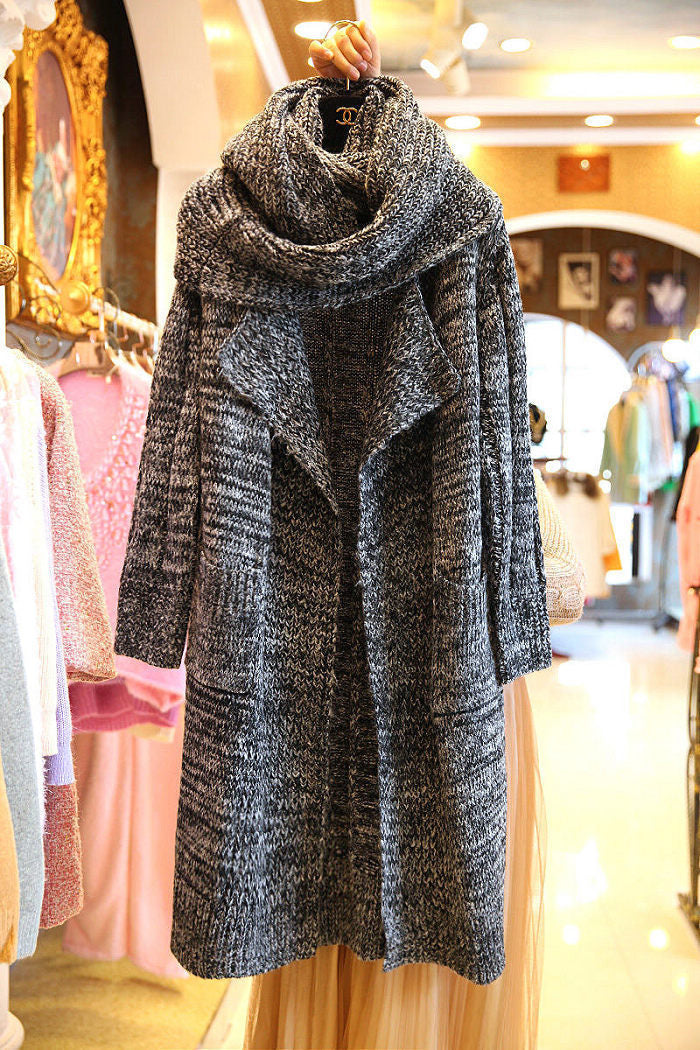 Damen Strickmantel mit asymmetrischem Schnitt und lässigem Chic W&W Mode
