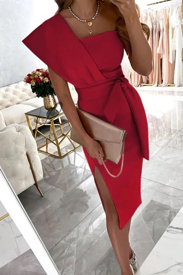 W&W Mode | Carrie In Paris Knoten Taille Bleistiftkleid