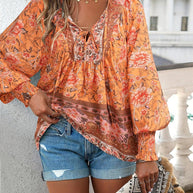 WW | Elegantes Sommer Blumenoberteil Für Damen