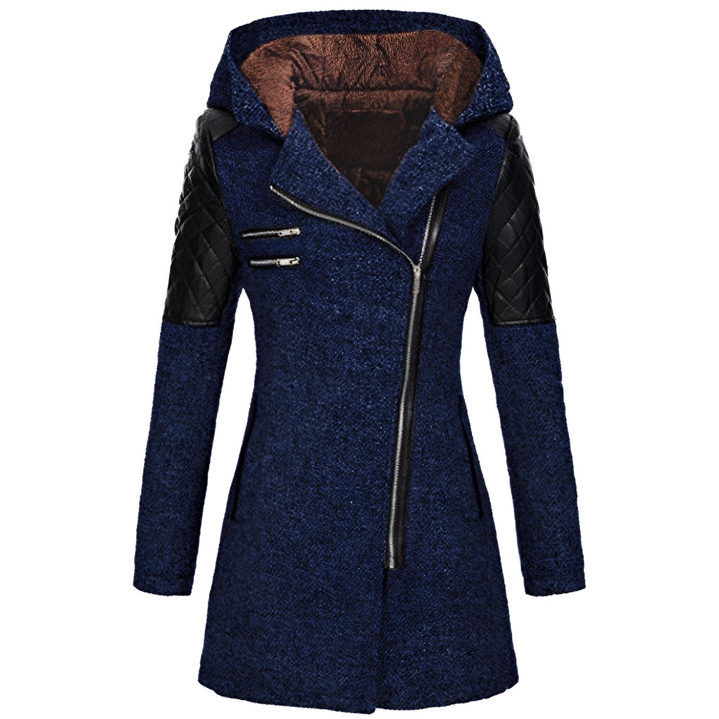 WOLFF | Winterlicher Woll|Trenchcoat Mit Kapuze