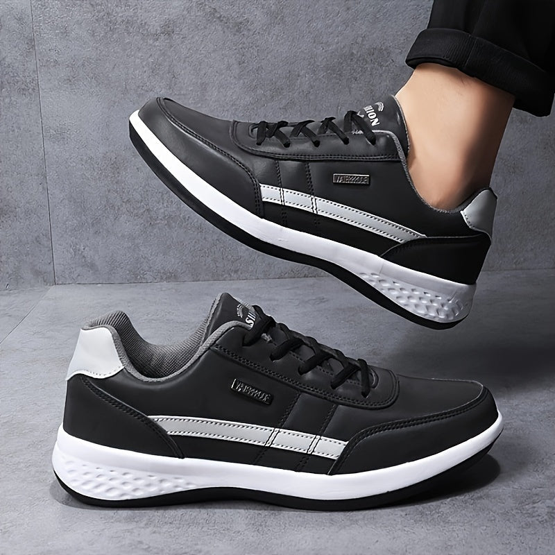 W&W Mode | Große Größen Einfarbige Herrensneaker Mit Weicher Rutschfester Sohle
